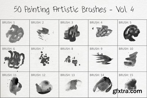 Artstation - 50 Painting Artistic Brushes - Vol. 4