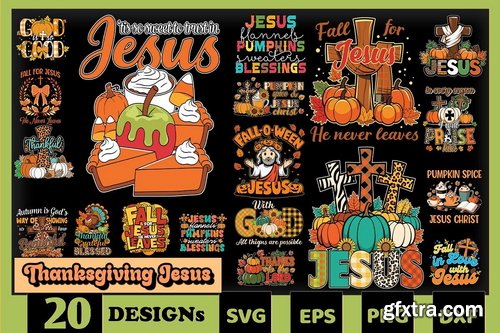 Creativefabrica - Fall for Jesus SVG Bundle