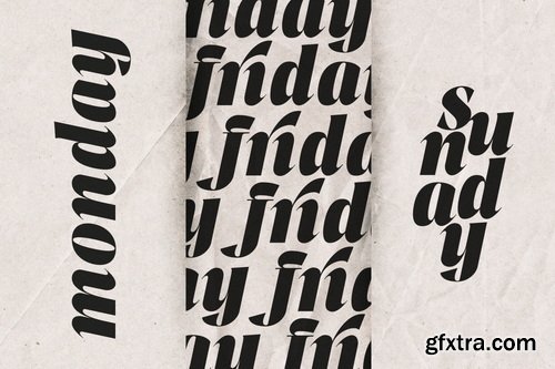 MyFonts - Pure Motif Font Family - 18 Fonts