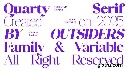 CreativeMarket - Quarty Serif - 19 Fonts