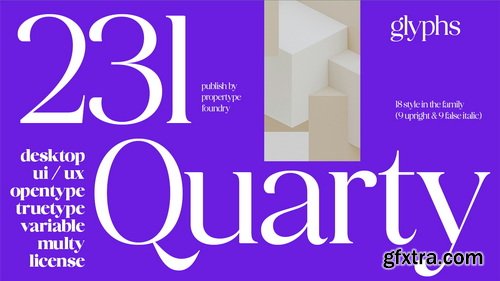CreativeMarket - Quarty Serif - 19 Fonts