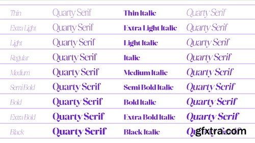 CreativeMarket - Quarty Serif - 19 Fonts