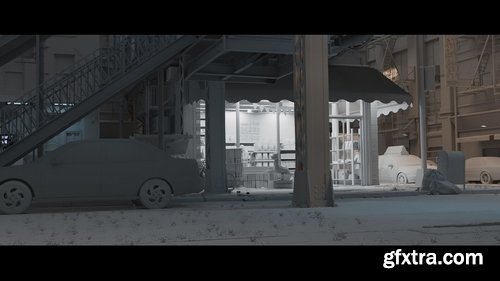 Gumroad - Steffen - Good Times Grocery Store | Breakdown - 3DSMAX, VRAY