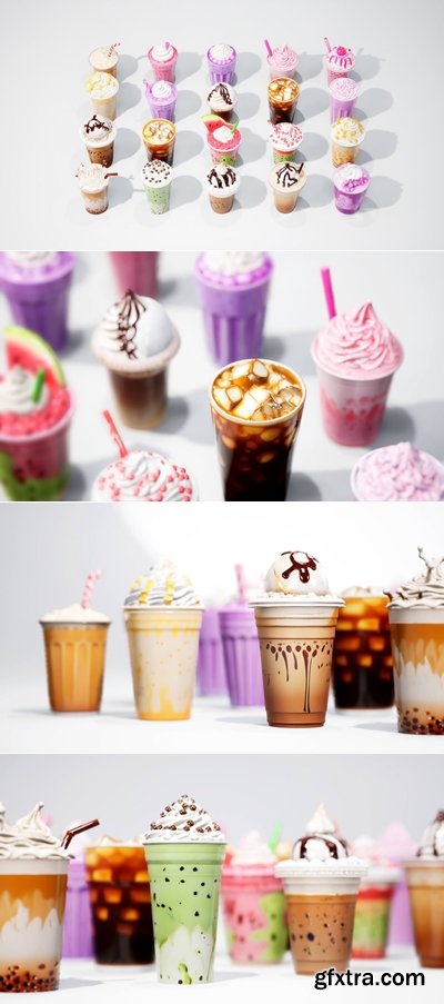 Renderhub - Drink Beverage Coffee 3D Model