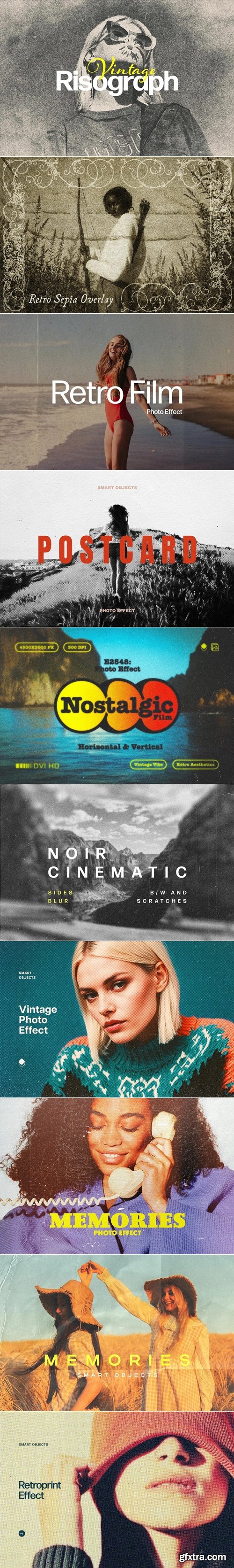 CreativeMarket - 18-in-1 Old Photo Effects Bundle 292049475