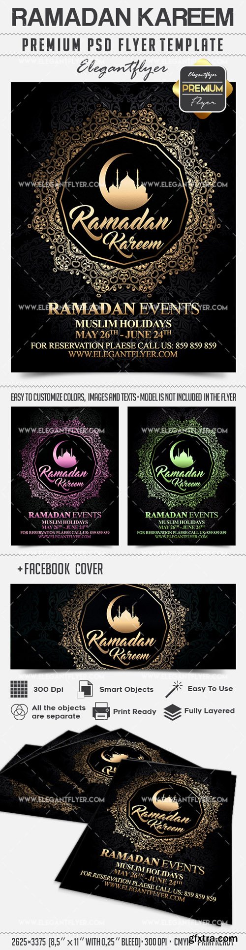 Ramadan Kareem – PSD Flyer Template vol 3