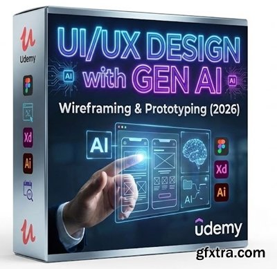 Udemy - UI/UX Design with Gen AI: Wireframing &amp; Prototyping (2026)
