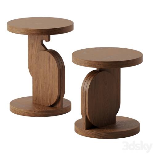 '3dsky Pro - Bijou side tables by Linteloo'