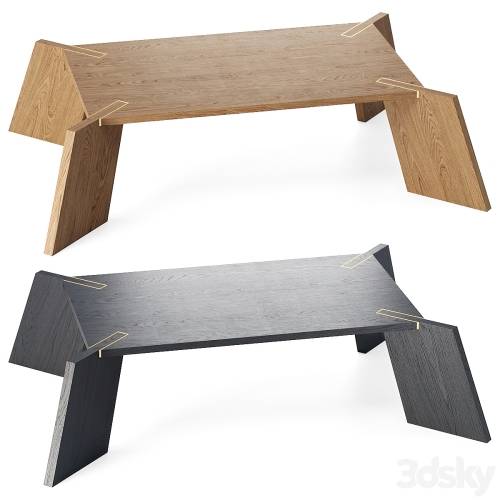 '3dsky Pro - Dingo restaurant modern table / Wooden restaurant table'