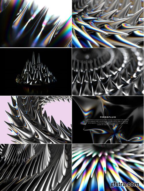 Rulebyart - Ferrofluid Abstract Textures