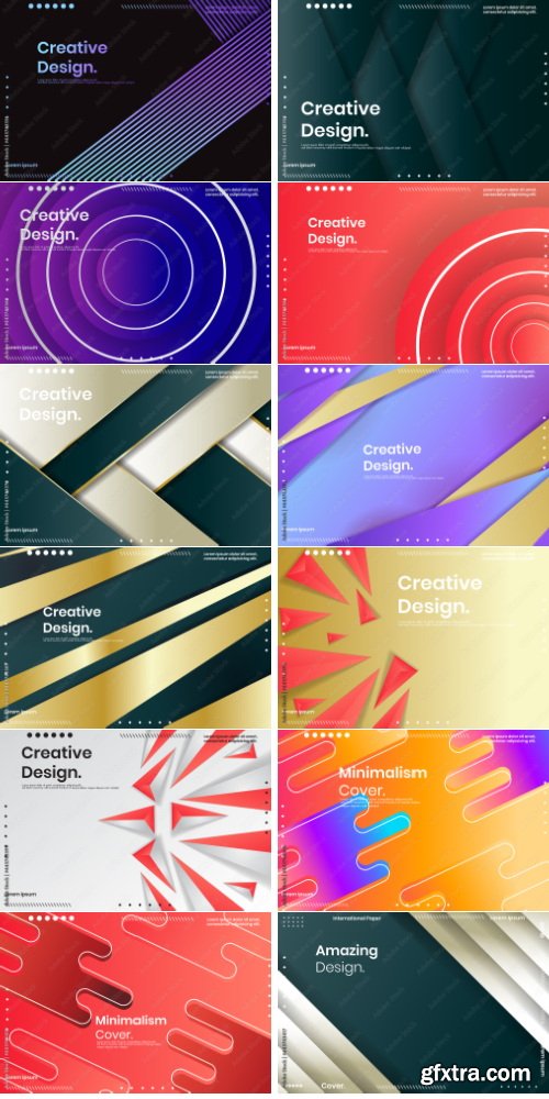 Abstract Geometric Vector Background 46xAI