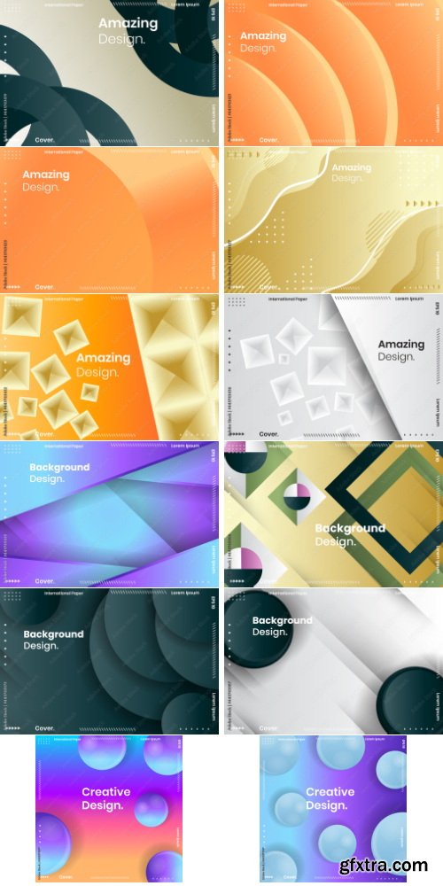 Abstract Geometric Vector Background 46xAI