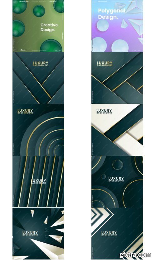 Abstract Geometric Vector Background 46xAI