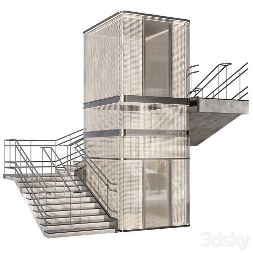 '3dsky Pro - Elevator and Stair No. 22'