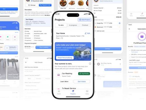 'FixWheel - Home Service App Ui Kit'