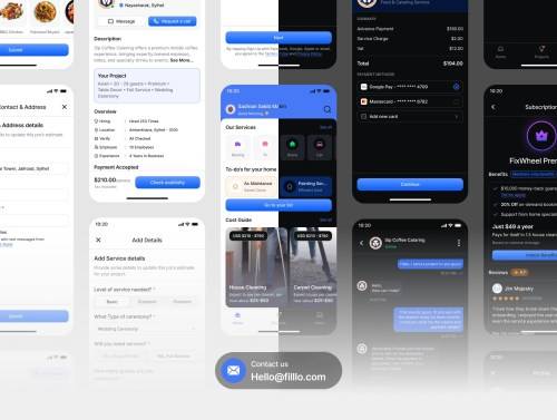 'FixWheel - Home Service App Ui Kit'