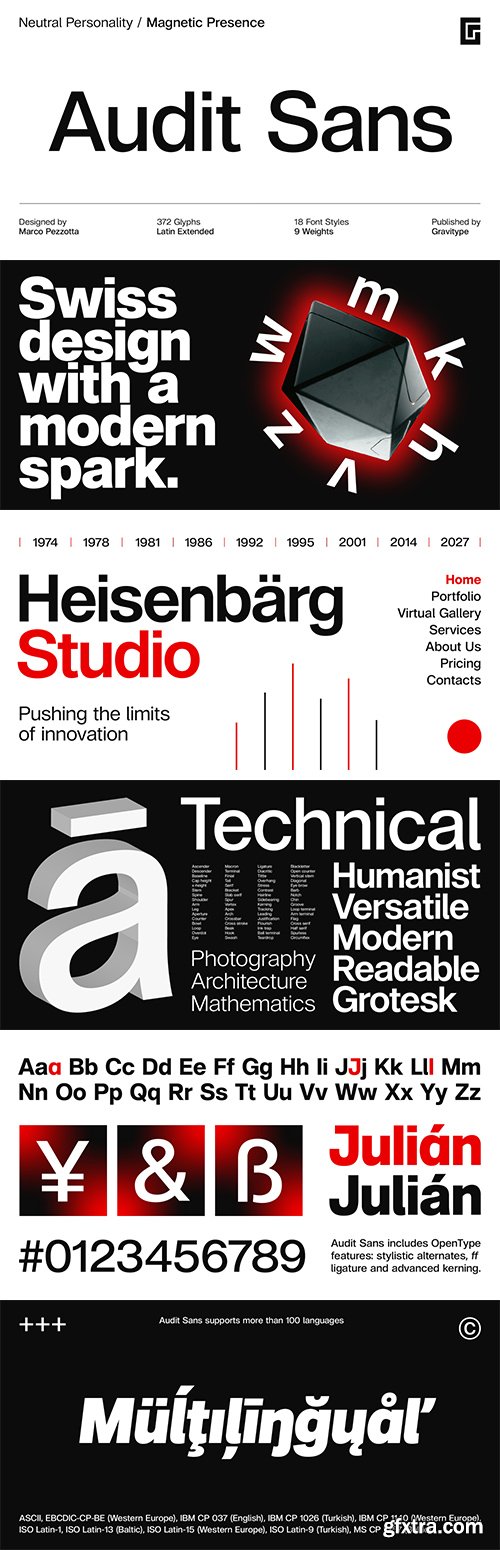 Audit Sans Font Family $197