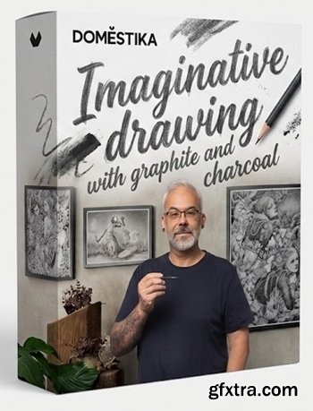 Domestika - Imaginative drawing with graphite and charcoal