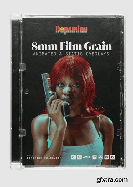 Dopamine Frame - 8mm Film Grain Overlays
