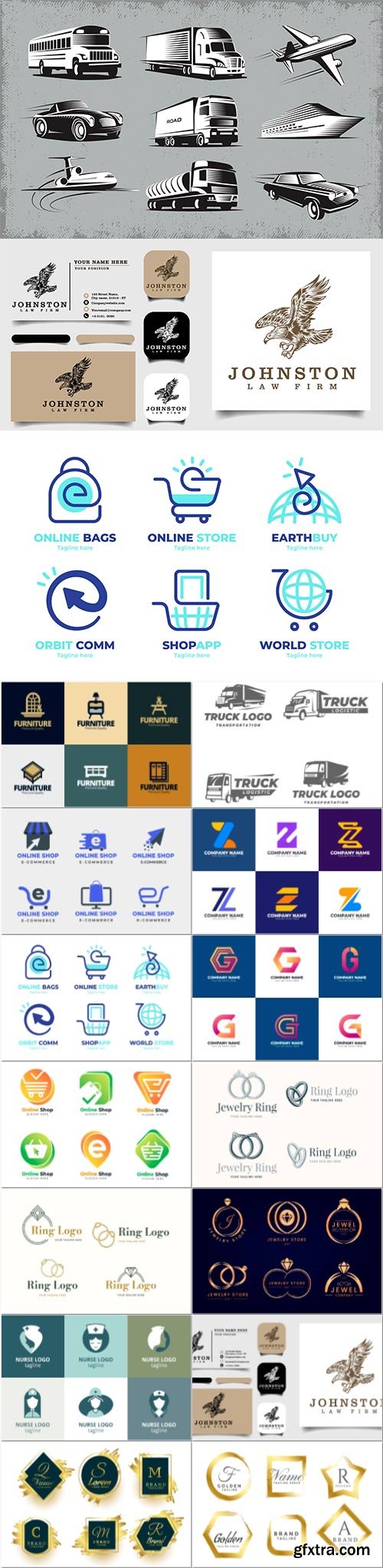 Vector logo template collection Vector logo template collection