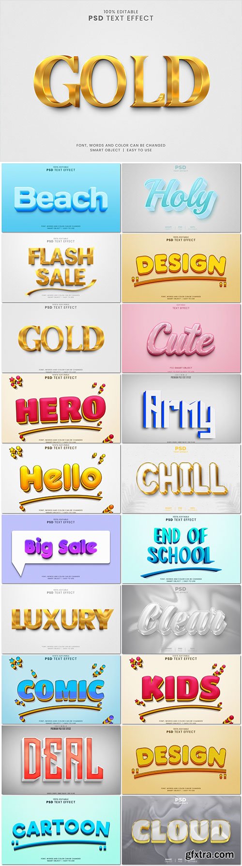 Psd text effect set vol 635 Psd text effect set vol 635