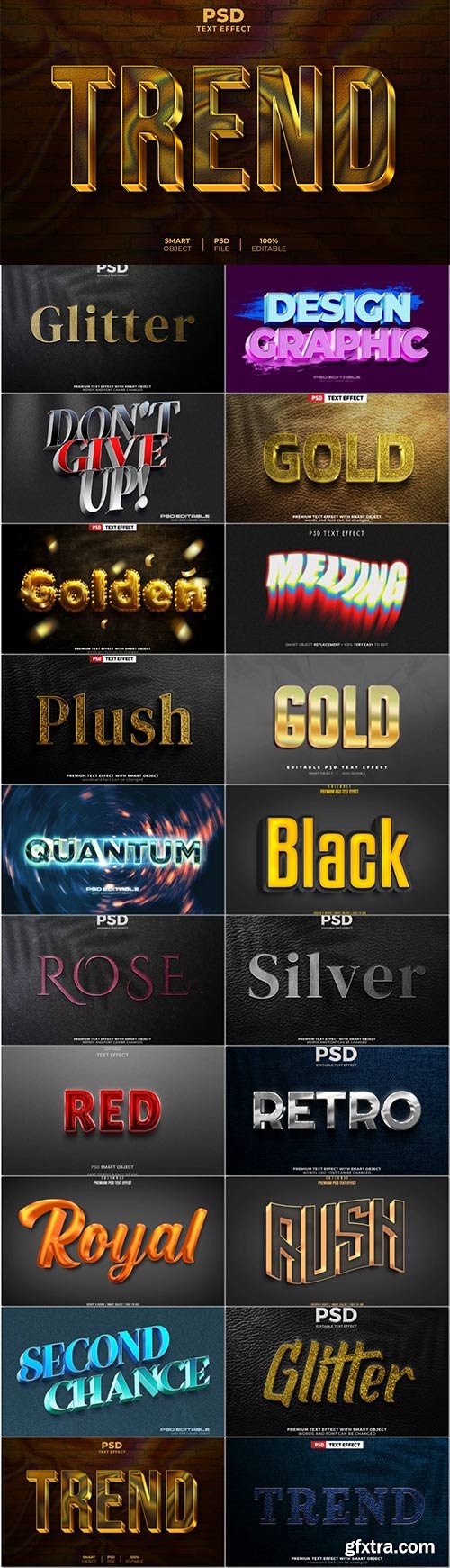 Psd text effect set vol 630 Psd text effect set vol 630