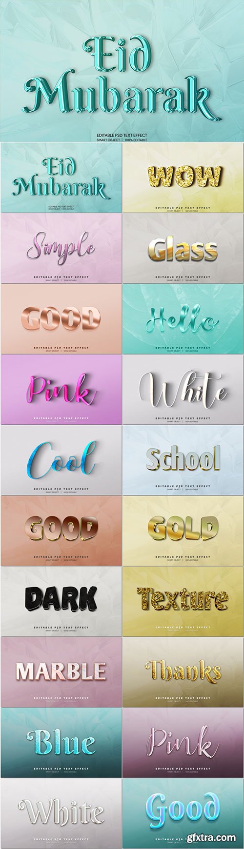 Psd text effect set vol 629 Psd text effect set vol 629