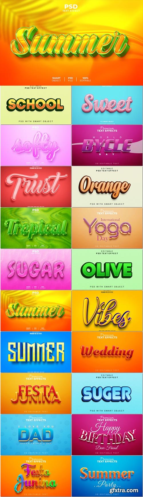 Psd text effect set vol 628 Psd text effect set vol 628