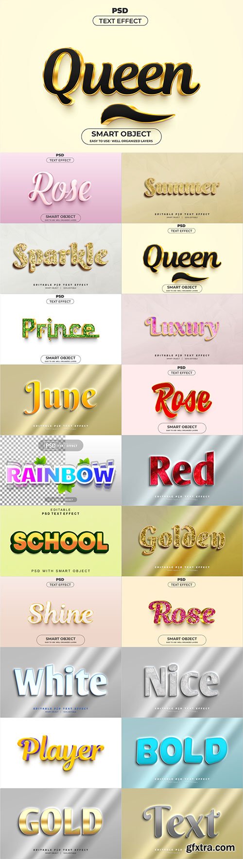 Psd text effect set vol 647 Psd text effect set vol 647