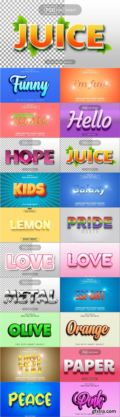 Psd text effect set vol 646 Psd text effect set vol 646