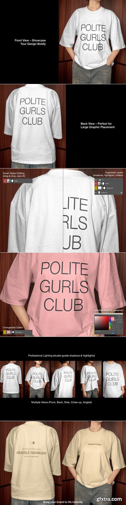 MockupCloud - Boxy T-Shirt Mockup (With Model)