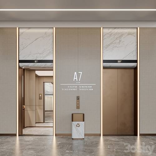 '3dsky Pro - Elevator Lobby Design 03'