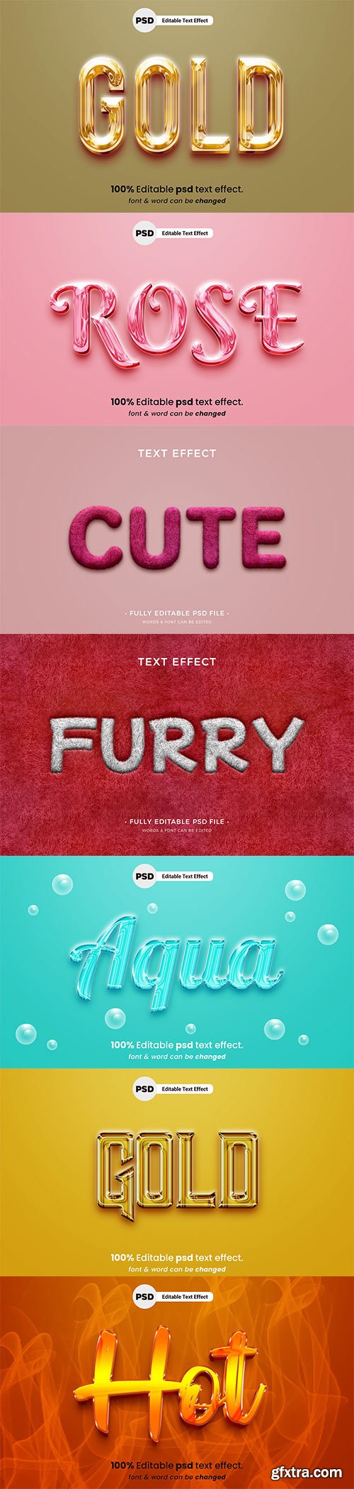 Psd text effect set vol 658