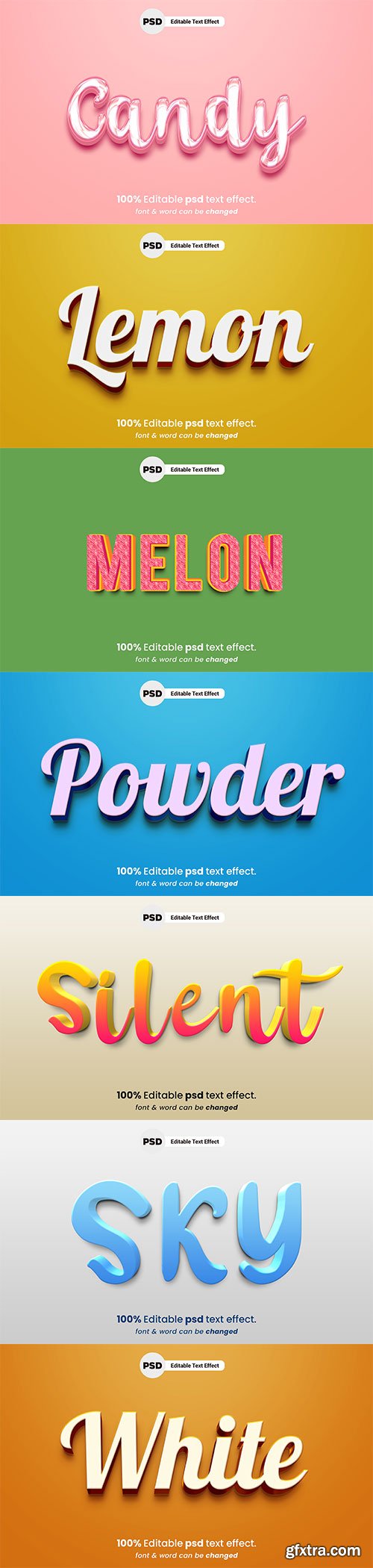 Psd text effect set vol 652