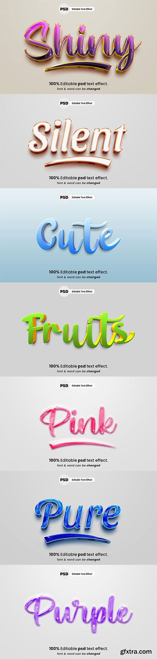 Psd text effect set vol 654