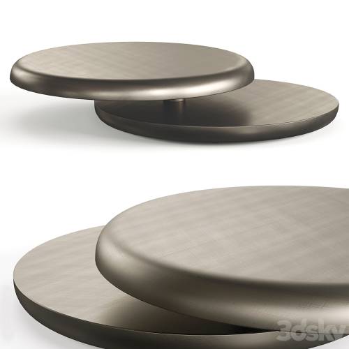 '3dsky Pro - Cattelan Italia Yo-Yo Brushed Bronze Coffee Table'