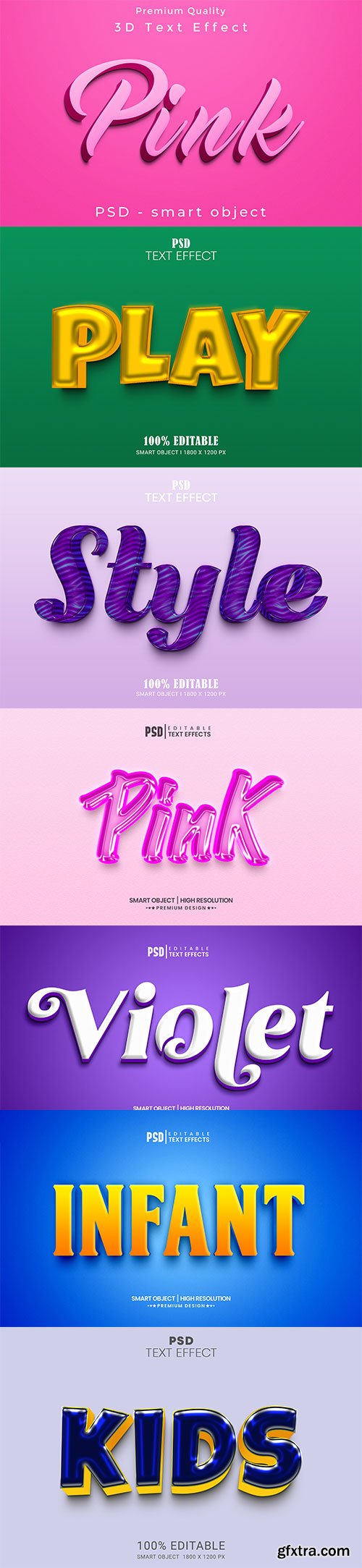 Psd text effect set vol 47
