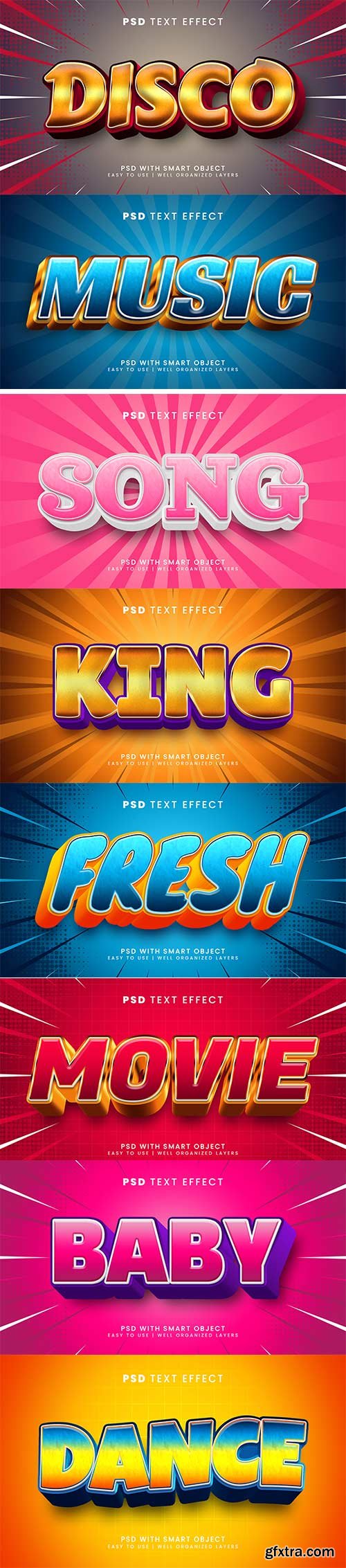 Psd text effect set vol 58