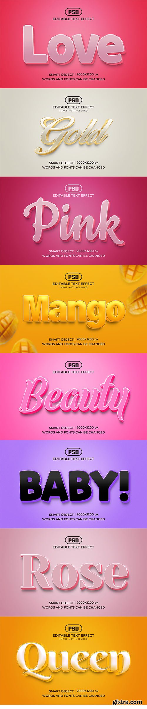 Psd text effect set vol 47