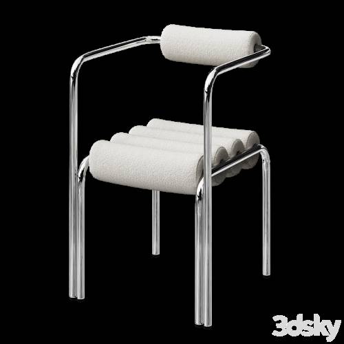 '3dsky Pro - ELEGG CHAIR C WITH BOUCLE FABRIC'