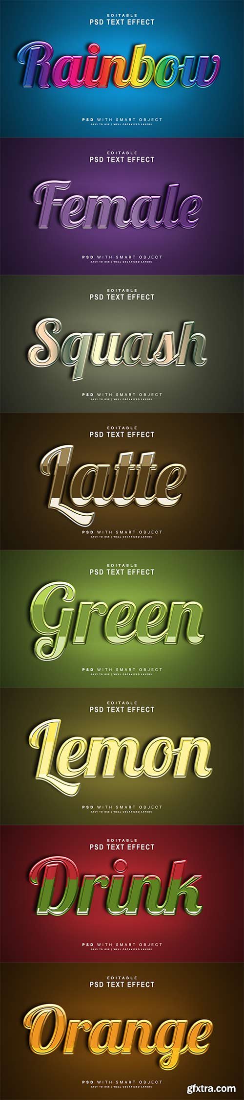Psd text effect set vol 64 Psd text effect set vol 64
