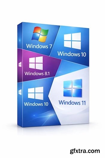 Windows All (7, 8.1, 10, 11) All Editions With Updates (x64) AIO 47in1