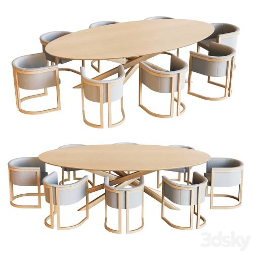 '3dsky Pro - DINING SET by ETHNICRAFT'
