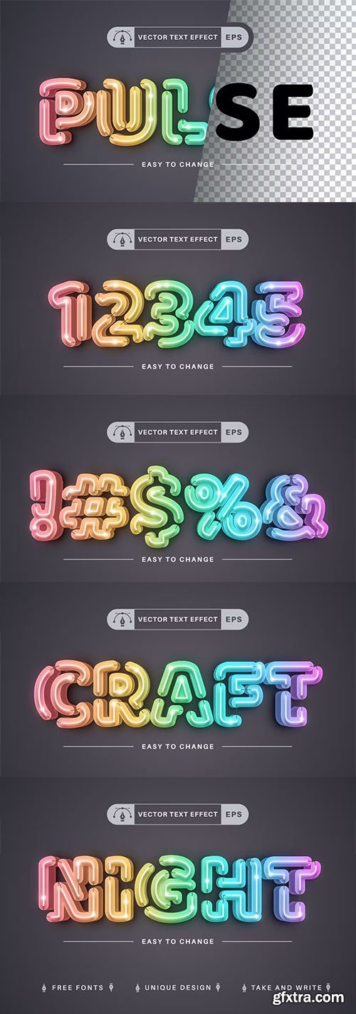 Pulsating Сable - Editable Text Effect, Font Style Pulsating Сable - Editable Text Effect, Font Style