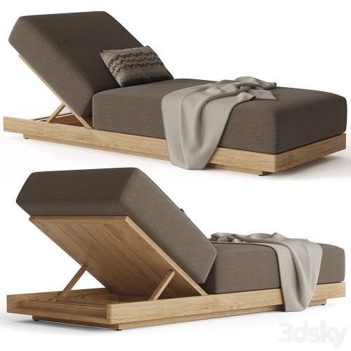 '3dsky Pro - RH SANTOS TEAK CHAISE'