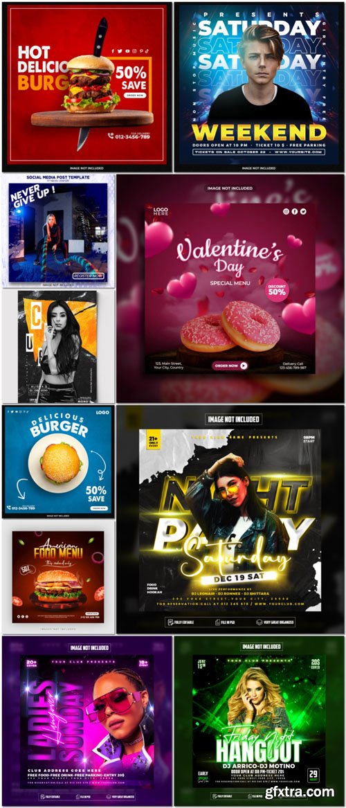 Flyer social media post, psd banner set vol 64 Flyer social media post, psd banner set vol 64