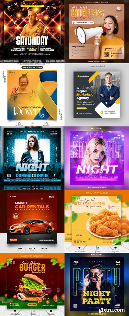 Flyer social media post, psd banner set vol 67 Flyer social media post, psd banner set vol 67