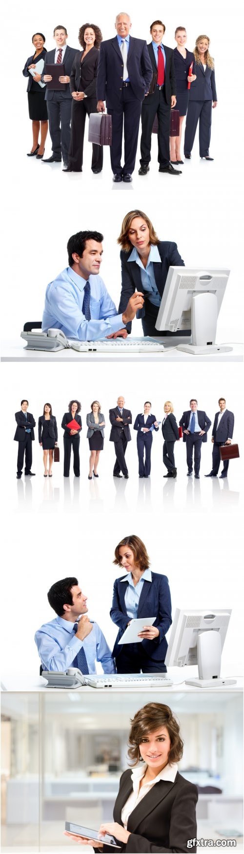 Business Themes Young People, Teamwork in the Office - Stock Photo Set 23
