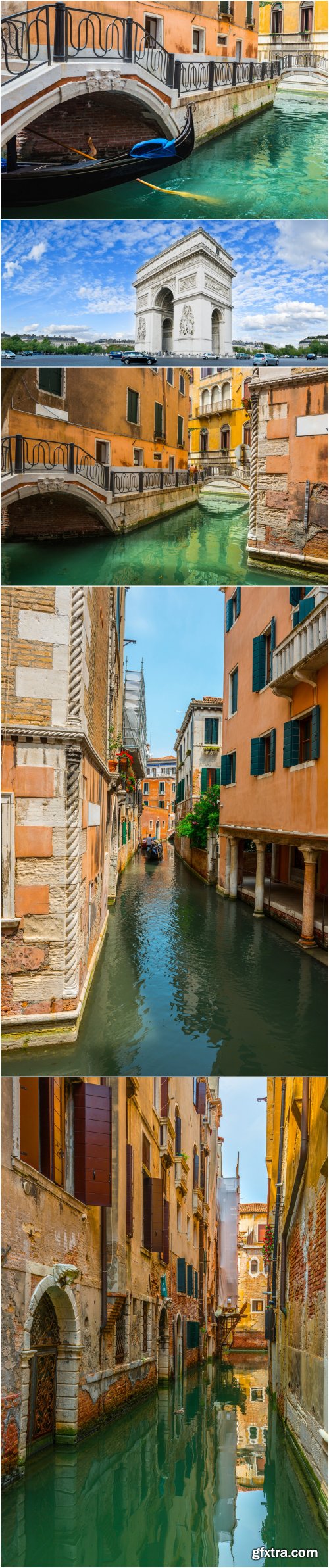 Cities and countries, architecture - stock photos set 25