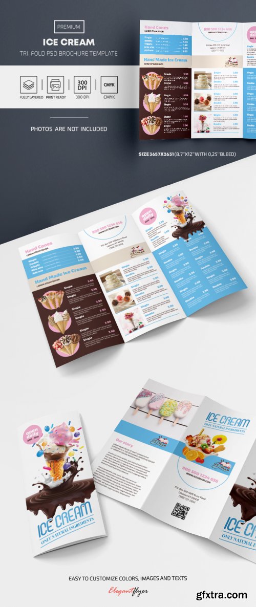 Ice Cream Tri-Fold Brochure